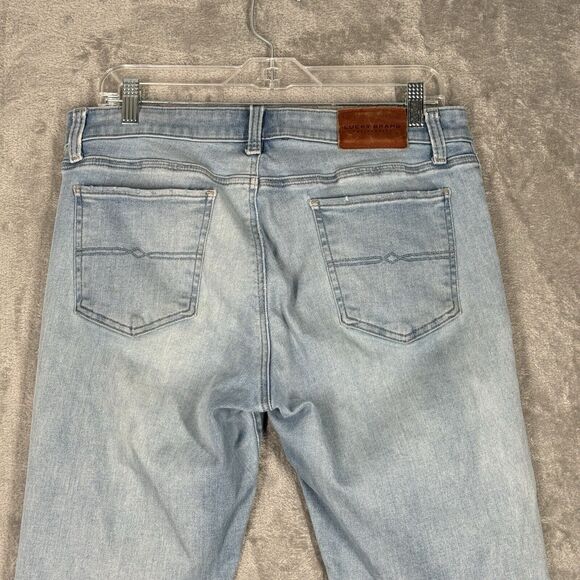 Lucky Brand Jeans Womens 12 31 Sweet Straight Casual Thrashed Destroyed Grunge - Picture 5 of 14